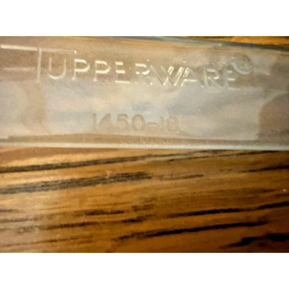 Vintage Tupperware Olive Pickle Fork 1450 Clear Mid Century Barware 1960's- 1970